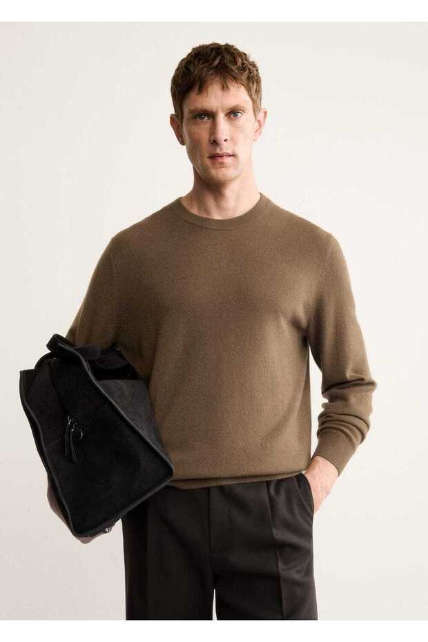 Regular kesim %100 kaşmir kazak - 1