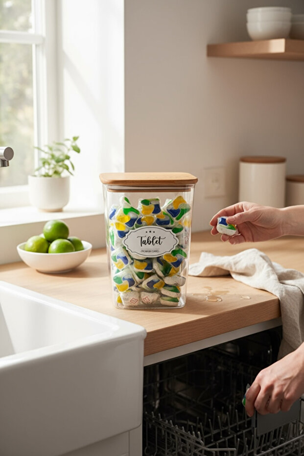 Premium Series Tablet Kavanozu 2000ML - 1