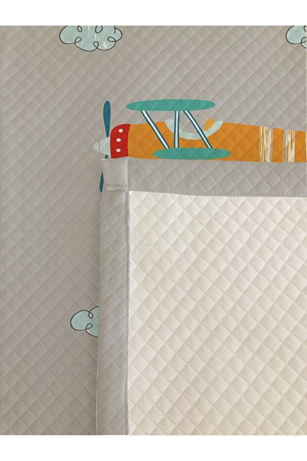 Uçak Desen Tek Kişilik Çocuk Pike Takımı 160x220 cm - 5