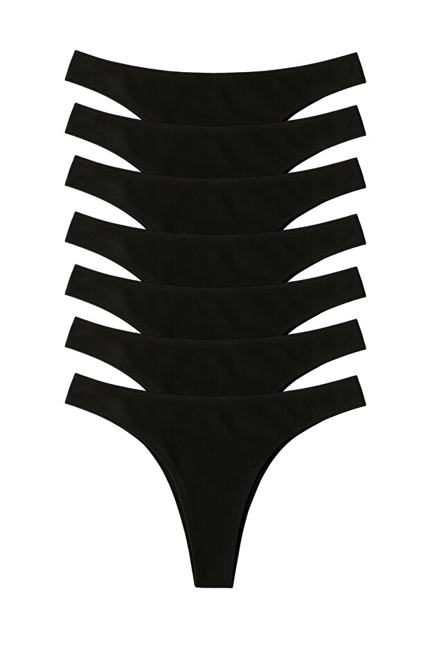 Női pamut lycra tanga bugyi 7 db - 2