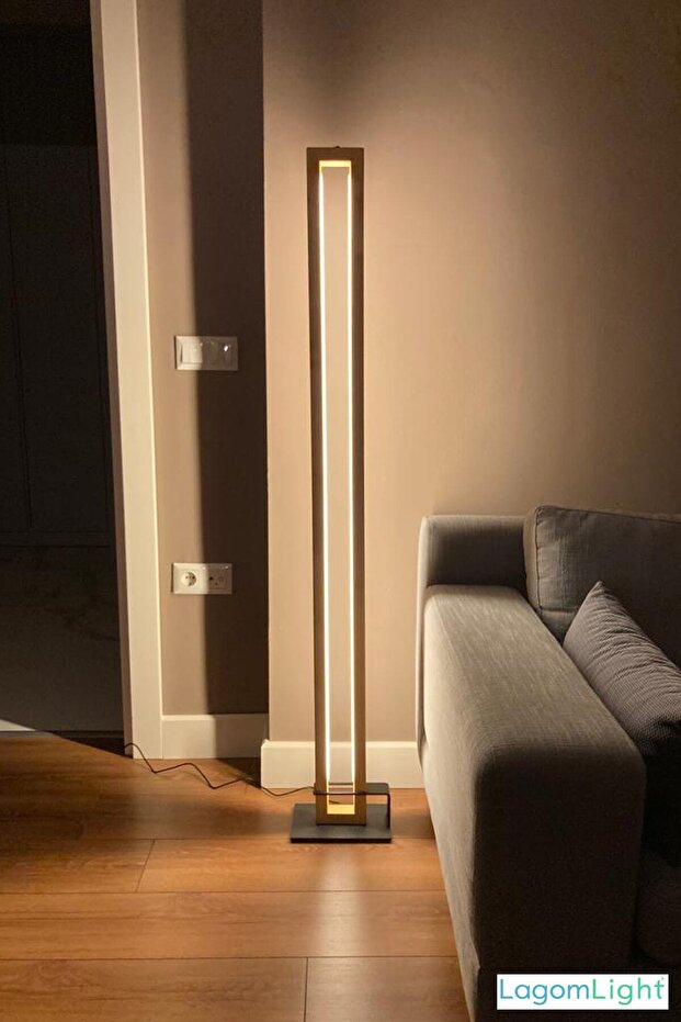 Led Ahşap Lambader Köşe Lambası - 4