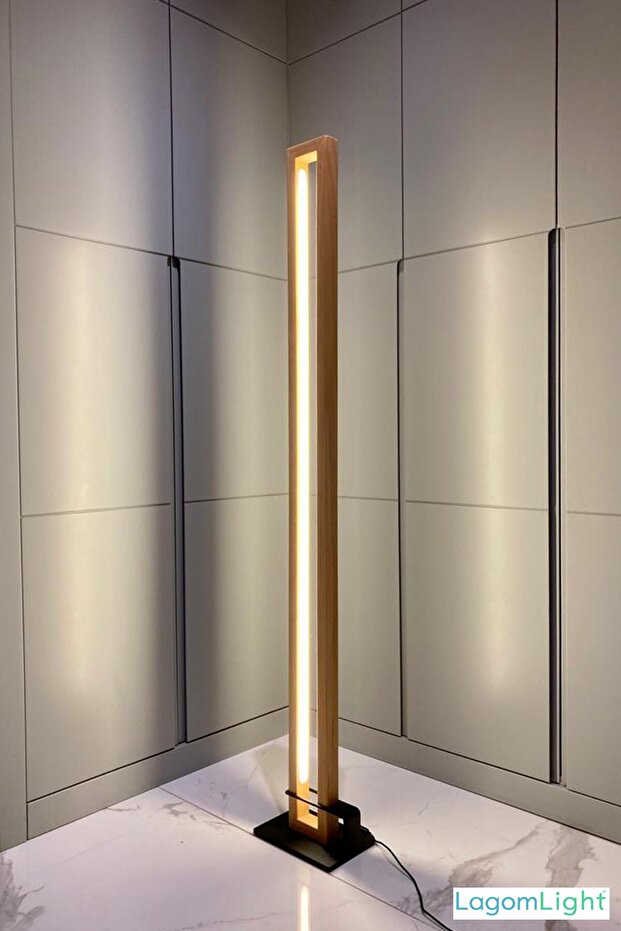 Led Ahşap Lambader Köşe Lambası - 5