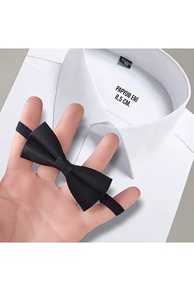 Çocuk Papyon Siyah 1-10 Yaş - 3