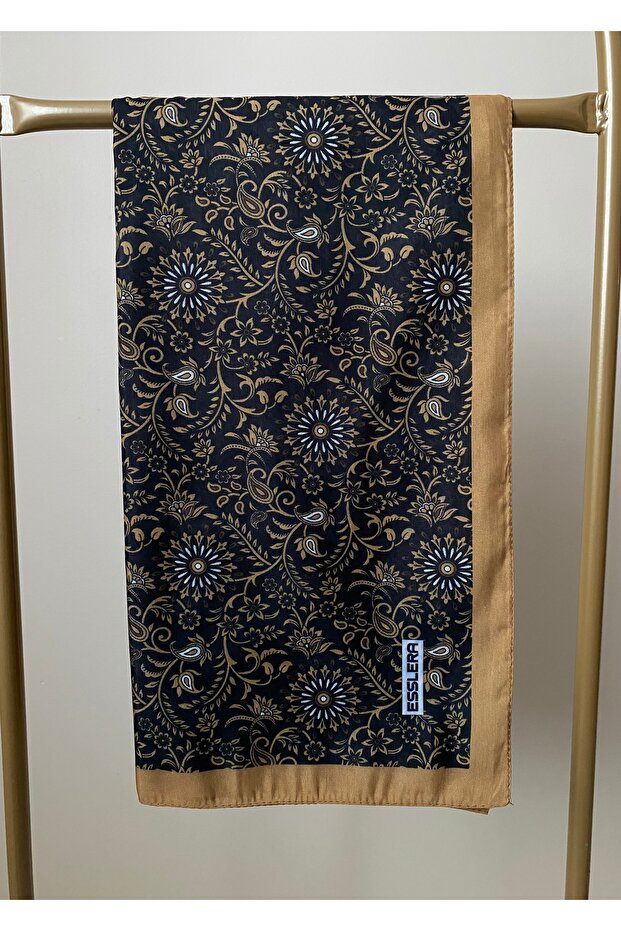 وشاح ناعم بنمط قصر بني - 5