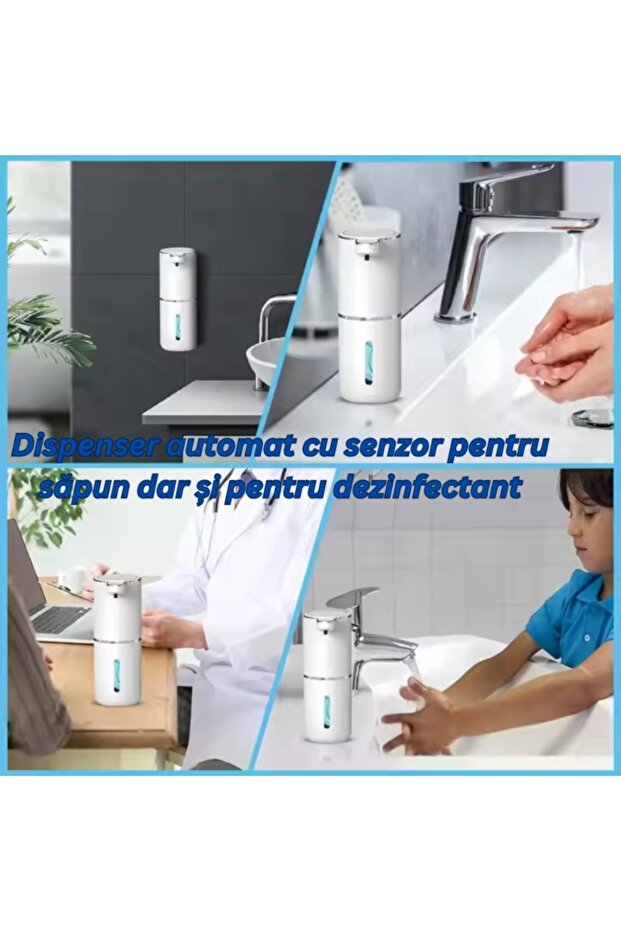 Automatic soap dispenser Foam type, 380 ml, motion sensor, 4 dosage levels, White - 8