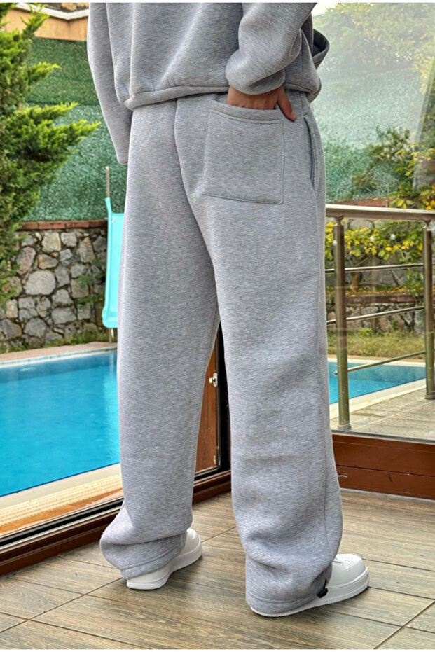 Kışlık-Serline Premium Ayarlanabilir Paça Baggy Eşofman - 8