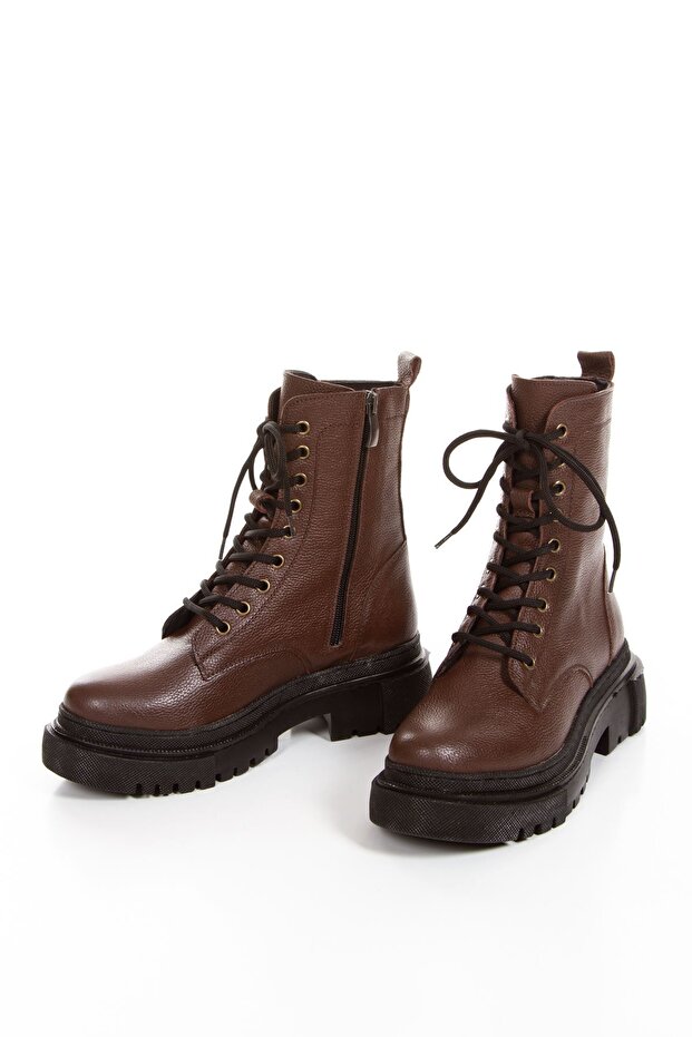 DANİLO HAKİKİ DERİ BOT-ERC1950-KAHVE - 4