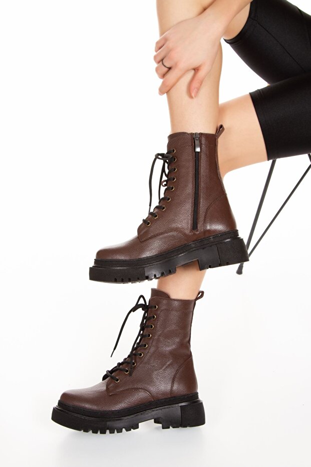 DANİLO HAKİKİ DERİ BOT-ERC1950-KAHVE - 5