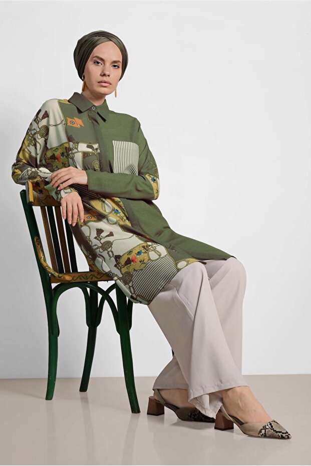 تونيك منقوش مختلط 4112 - 1