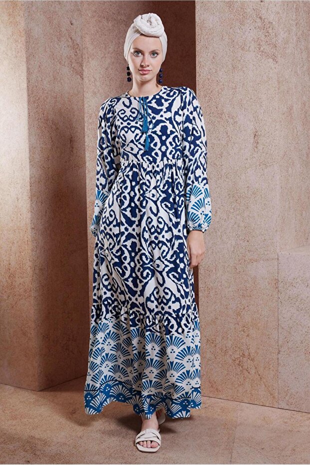 Rochie cu model vascoza - Model 44599 - 2