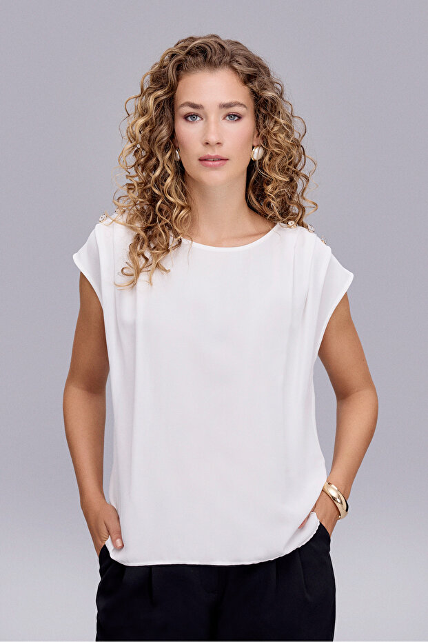 2352 BLUZ EKRU - 2