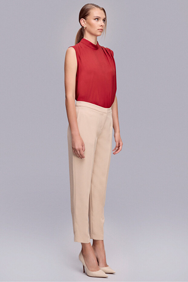 Havuç Form Camel Pantolon - 3