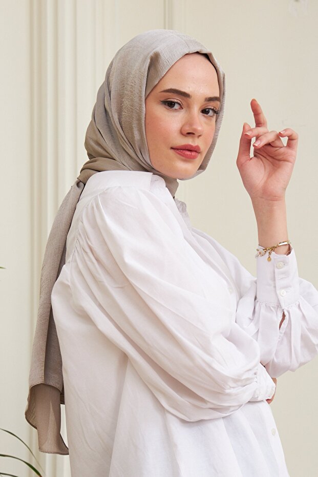 Janjan Çift Taraflı Şal Vizon - 1