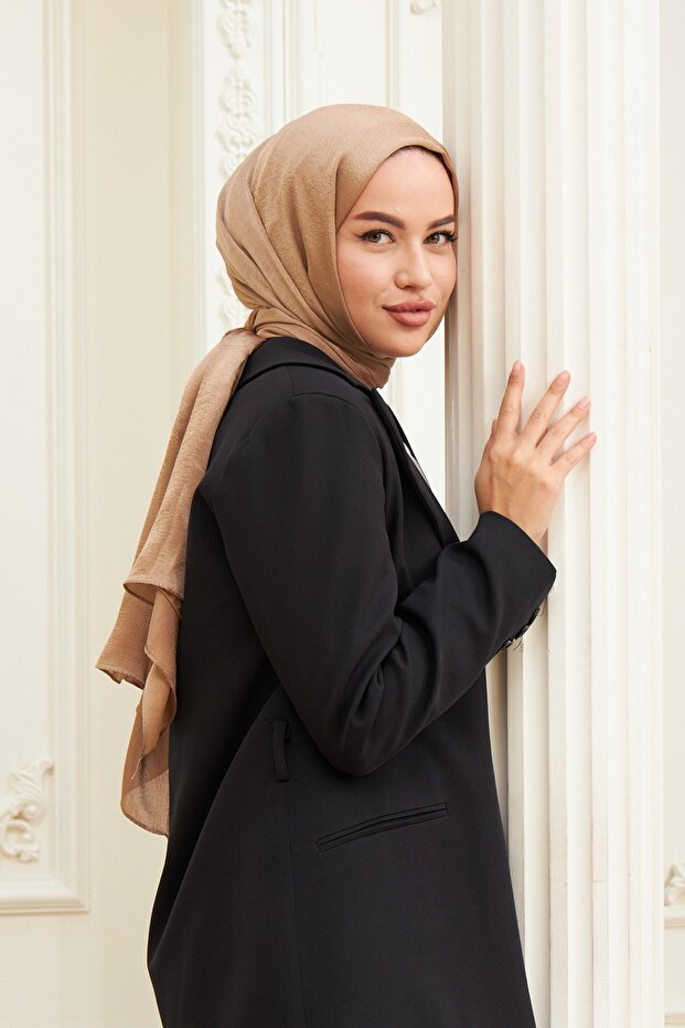 Janjan Çift Taraflı Şal Hardal - 2