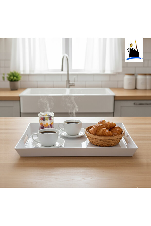 Large rectangular serving tray - 1