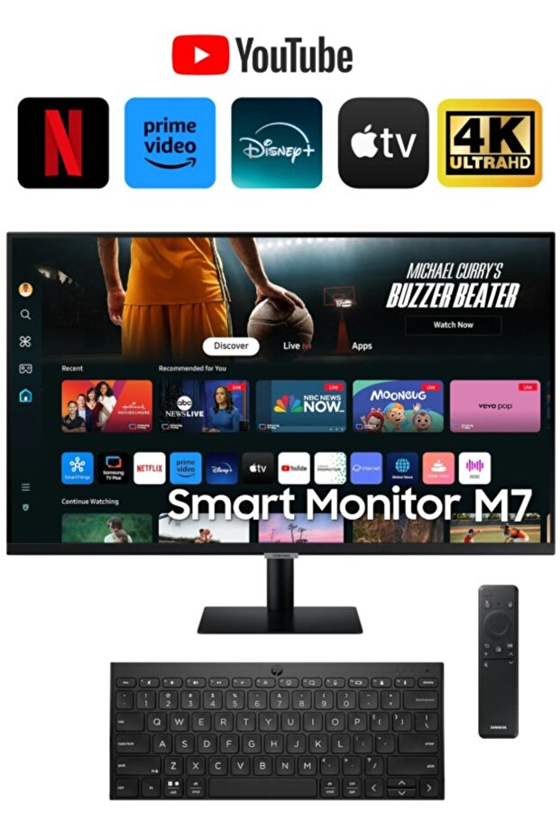Smart-akıllı Tv Monitör Kablosuz Wi-fi, Bluetooth 4k Uhd (3840X2160) - 1