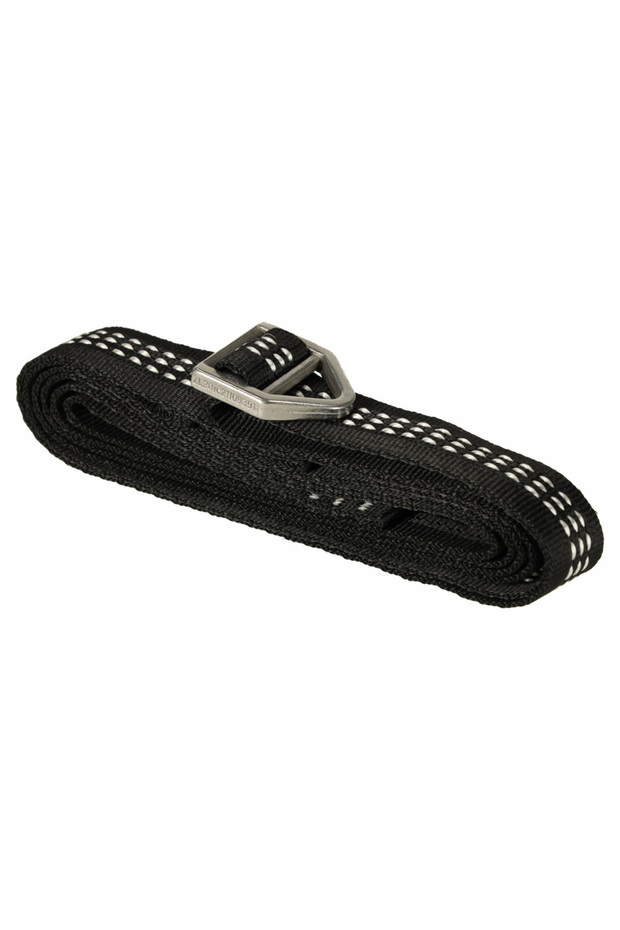 Hammock and swing attachment set with 2 durable 2 m straps and 2 carabiners, maximum 300 kg, black - 6