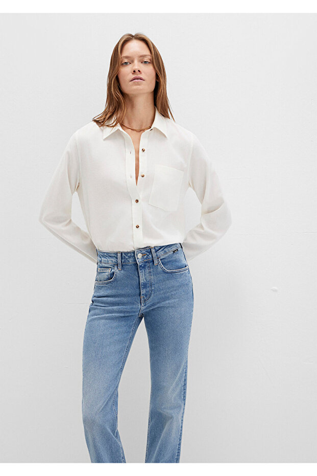 Ekru Gömlek Regular Fit / Normal Kesim 1211285-80194 - 3