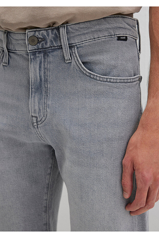 Brian 90lar Açık Gri Jean Şort 0418489820 - 7