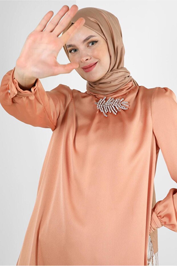 تونيك ساتان مفصل للإكسسوارات 43523