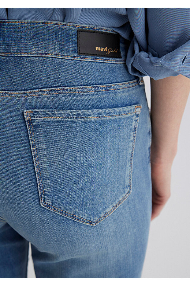 Alexis Gold Klasik Puslu Açık Jean Şort 1441531330 - 7