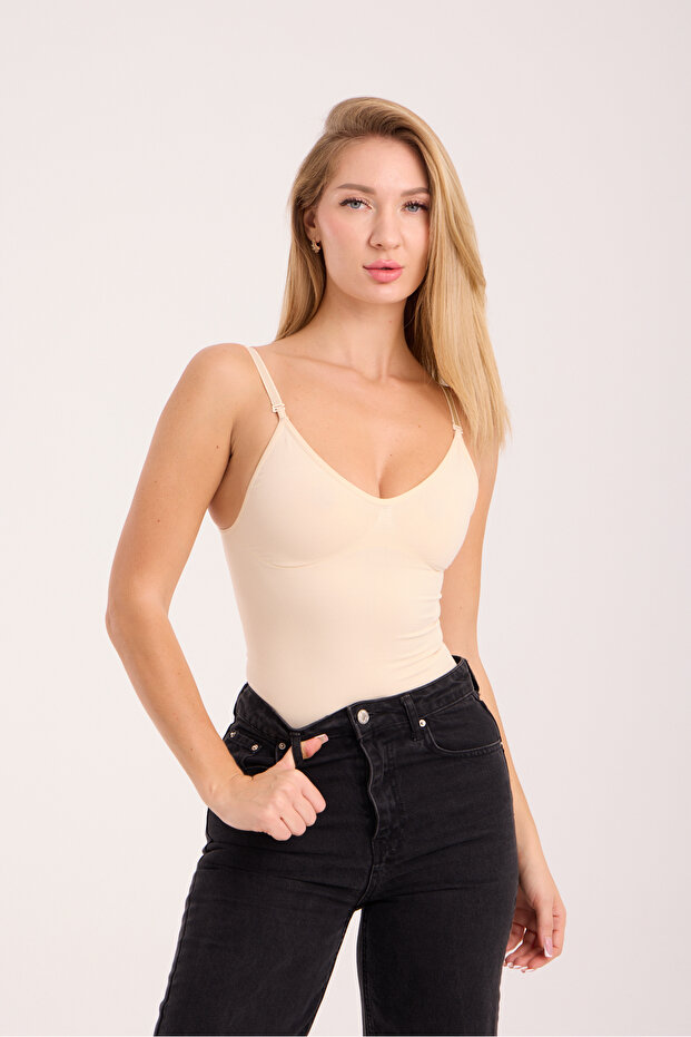 3 Zone Effect Snap Fastener String Corset - Bottom Hooked Zibin - 3