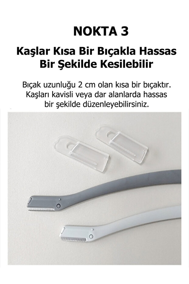 Kaş Alma Tek Katlama Jilet Pembe Renk 2'li Set - 4