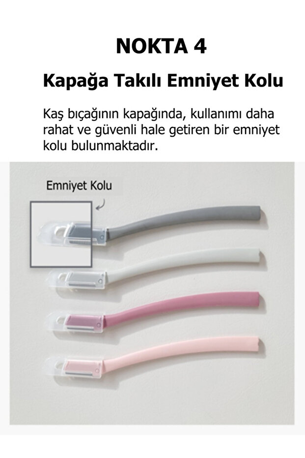 Kaş Alma Tek Katlama Jilet Pembe Renk 2'li Set - 5
