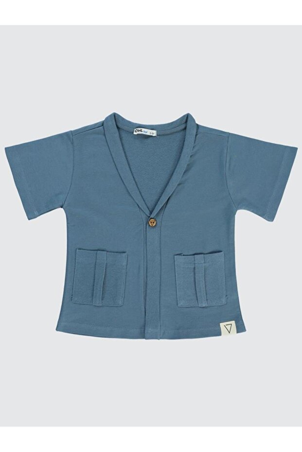 2-5 Years Old Boy Indigo Cardigan