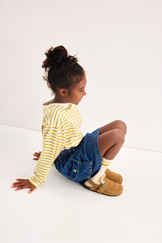 Bella Mini Denim Etek - 4