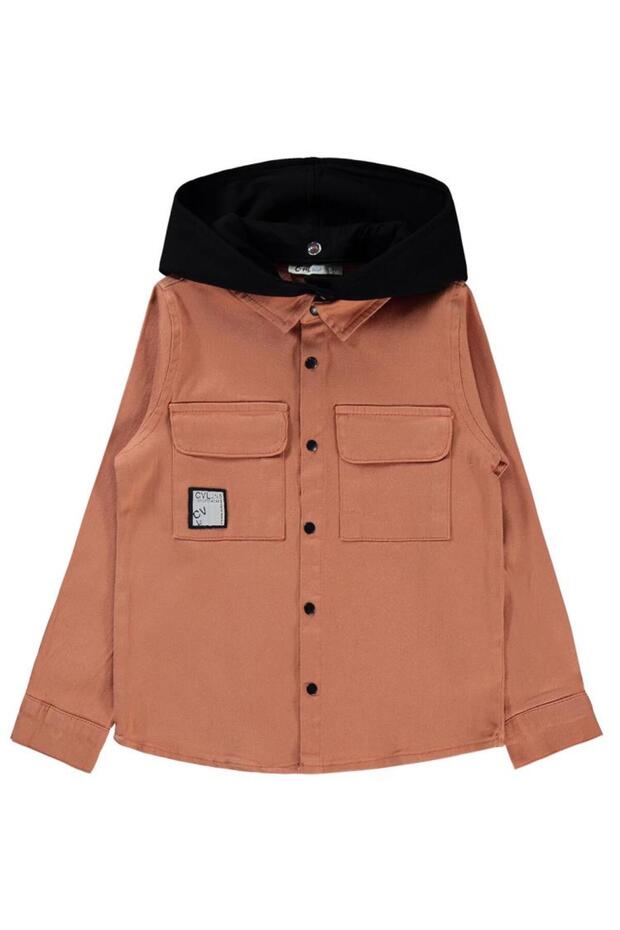 Hooded 6-9 Years Old Shirt - Orange 9-10 Years Old