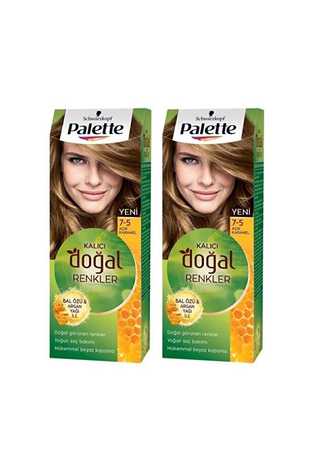 Kalıcı Doğal Renkler 7-5 Açık Karamel X 2 Adet - 1