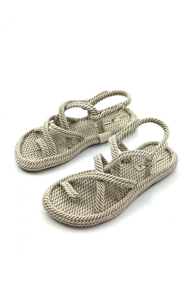 Derta Kadın Hasır Sandalet - 5