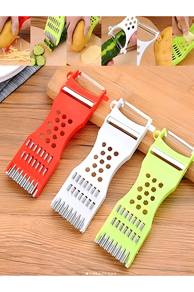 1 Adet Çok Fonksiyonlu RENDE meyve Soyucu Dilimleyici Rende - 1