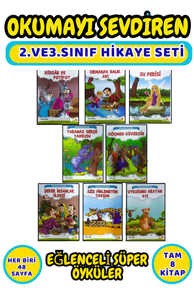 2.ve 3.sınıflar Için Birbirinden Güzel Hikaye Kitabı Seti - 1