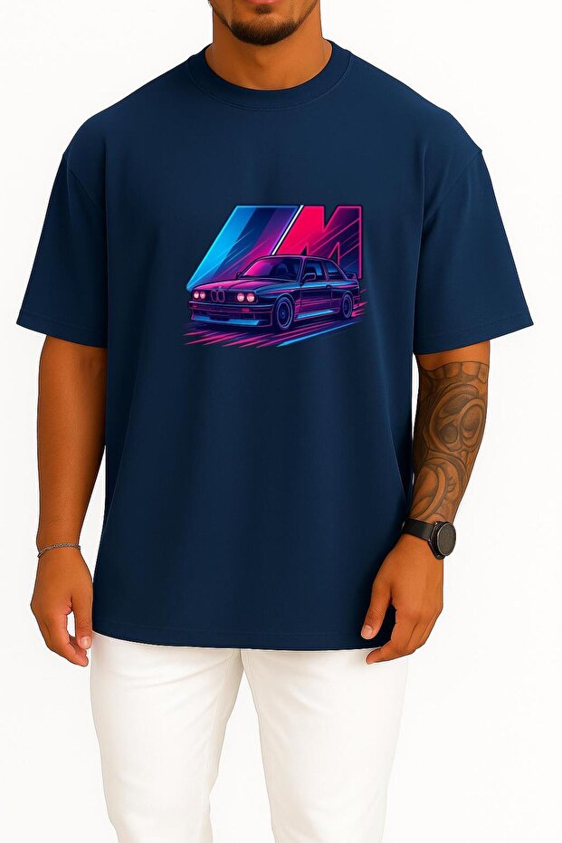 تي شيرت للجنسين بتصميم صدر كبير الحجم M Power E30