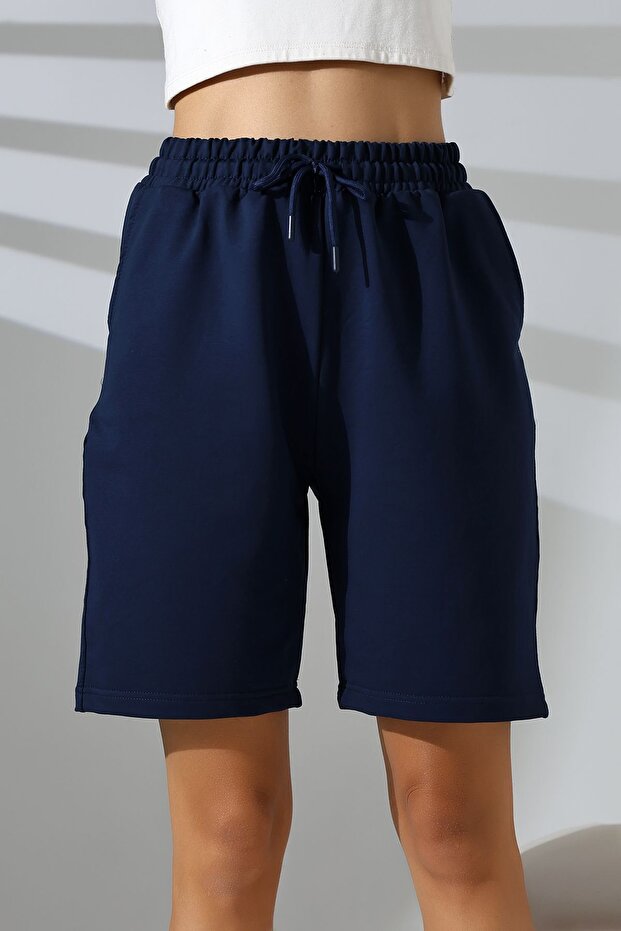 Rahat Kalıp Unisex 2 İplik Spor Şort - 5