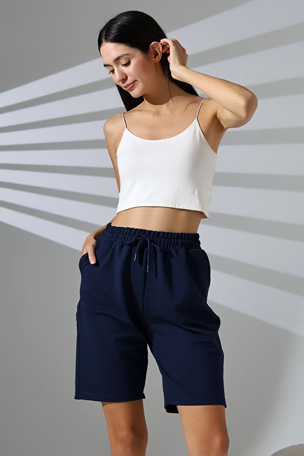 Rahat Kalıp Unisex 2 İplik Spor Şort - 6