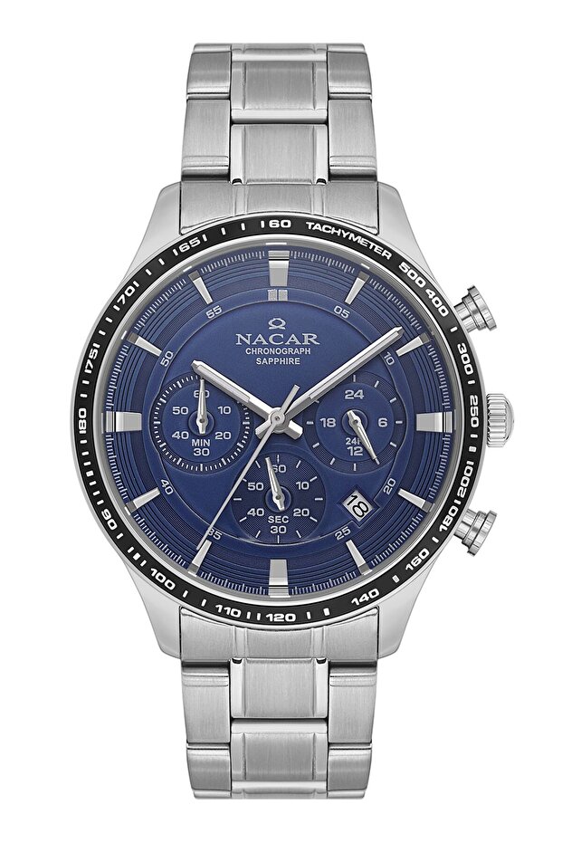 Sapphire Glass Silver Men's Watch Nc31-299354-Albm