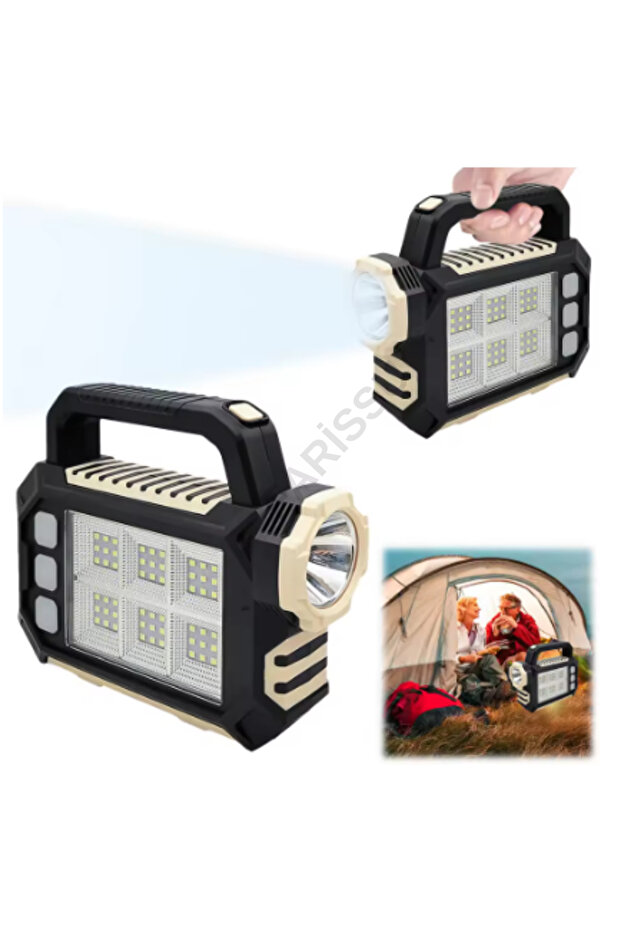 Usb Çıkış Ultra Güçlü Ledli Şarjlı Fener Işıldak - 5