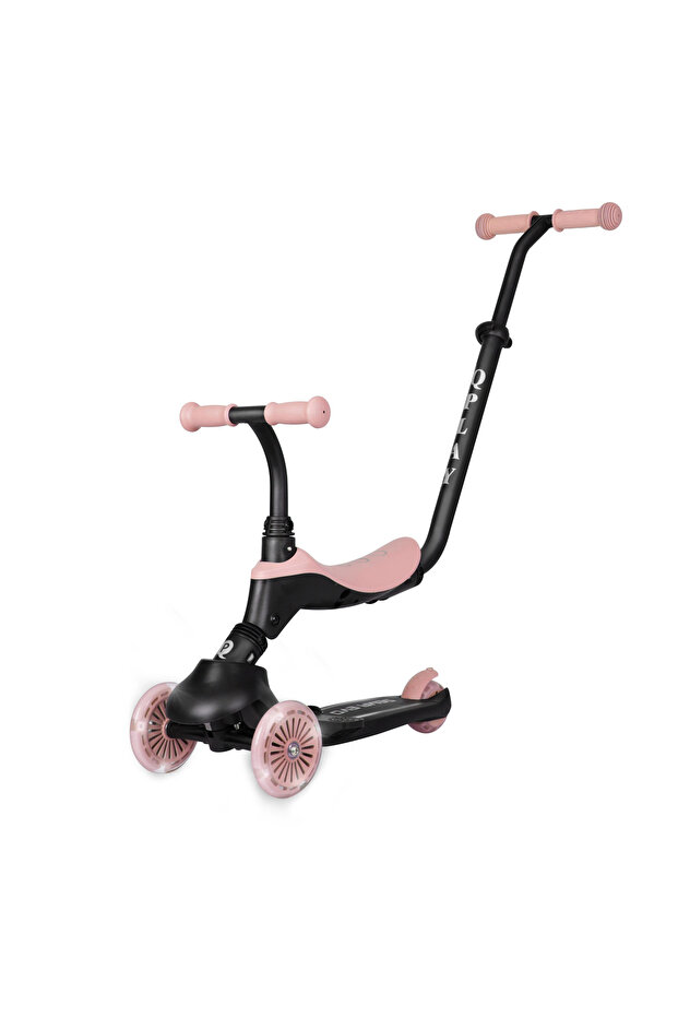 Sema EVO 5-in-1 Ride-On Scooter, Coral Pink