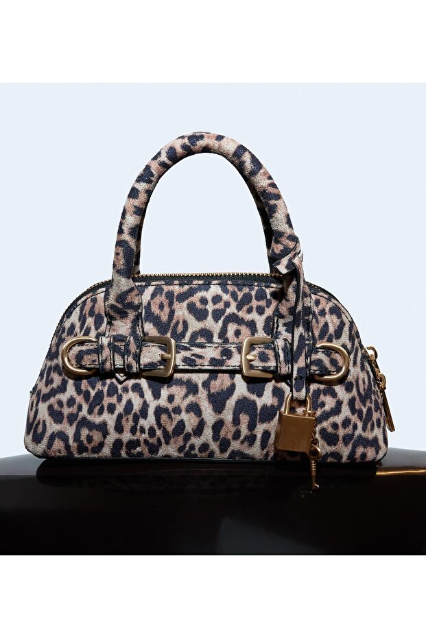 Suni deri mini çanta - 6