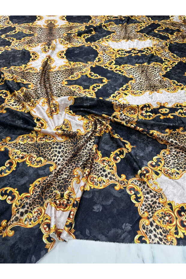 Lugana Desen Elbiselik Kadife Kumaş Ürünümüz Adet Olarak Satılır 1 Adet 1 Metre - 2