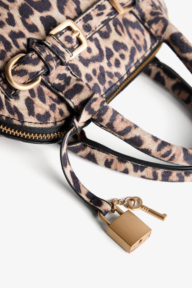 Suni deri mini çanta - 5