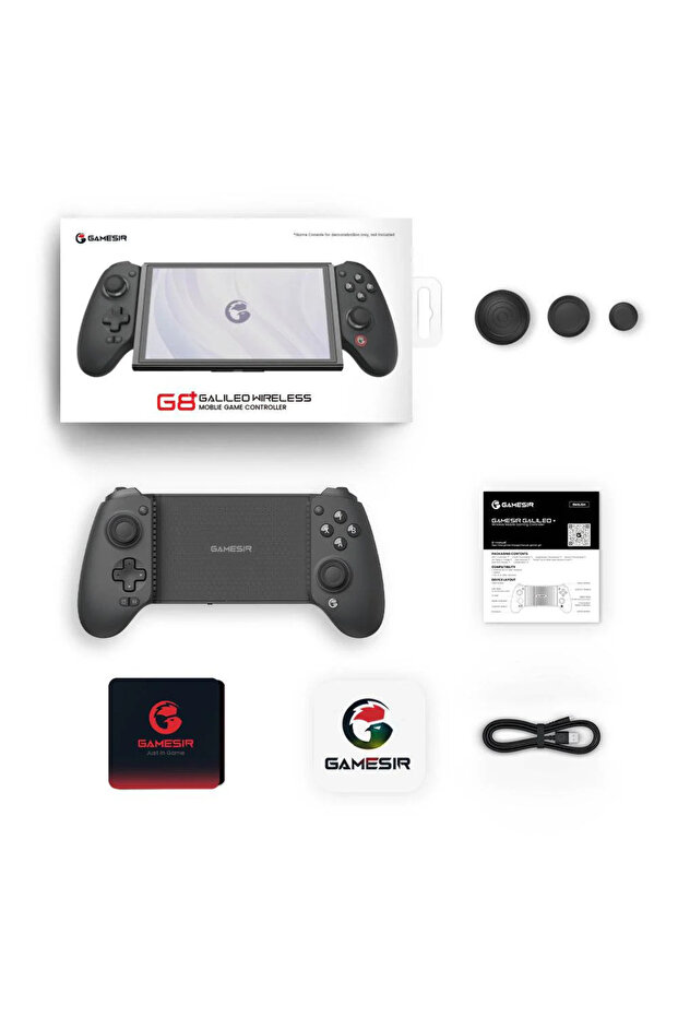 Mobile game controller for iPhone (USB-C) and Android/Harmony. Lightweight, two-stick design, supports cooling and charging. - 8