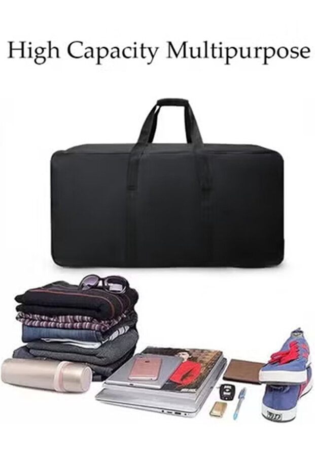 Expandable Foldable Rolling Duffle Bag with 2 Wheels - 2