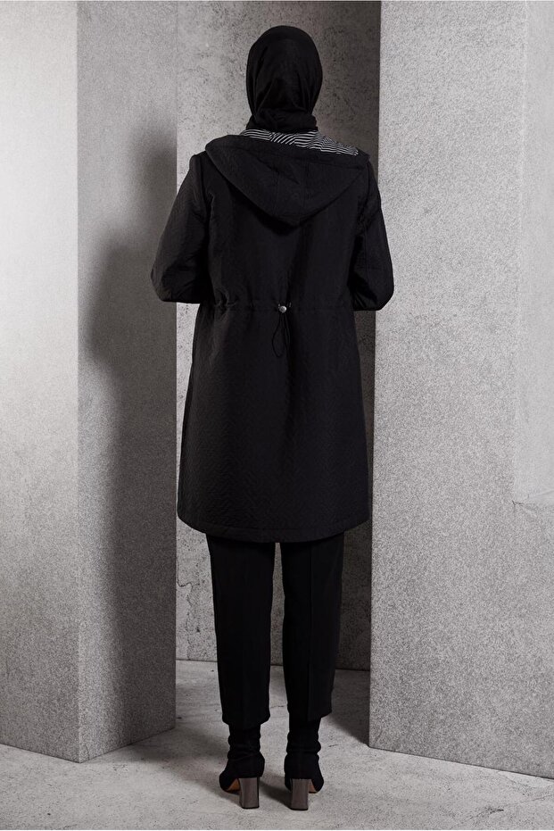 KAPÜŞONLU TRENÇKOT 10913 - 3