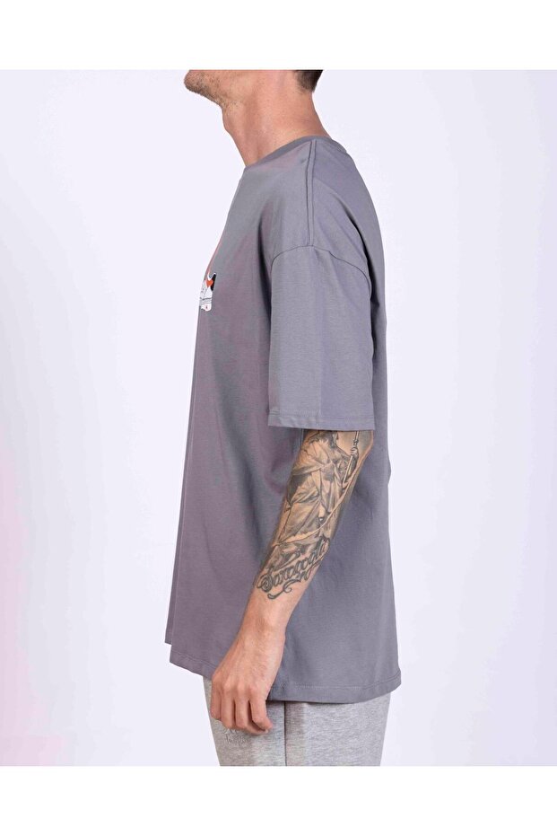 Authentic Taster Erkek Gri Regular Fit Tişört - 4