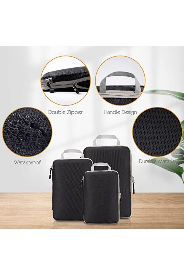 حقيبة تخزين قابلة للطي مكونة من 3 قطع - 4