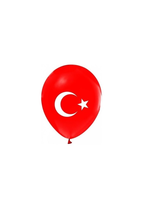20 Pieces 12 Inch 30 cm Pastel Turkish Flag Balloon Flag Balloon Decoration
